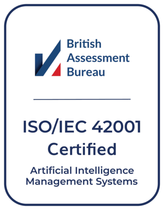 ISO/IEC 42001 certified: Artificial Intelligence Management Systems
